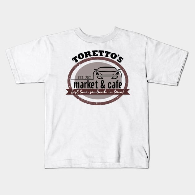 Torettos Market and Cafe Kids T-Shirt by mariansar